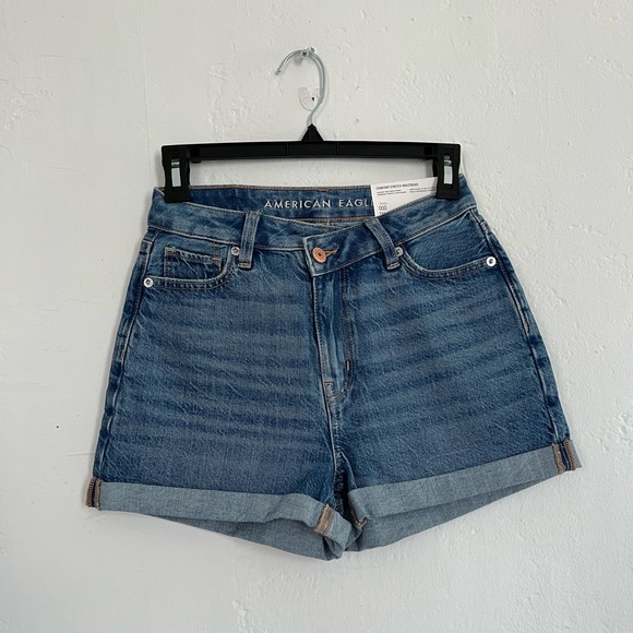 American Eagle Highest Rise Mom Shorts Confort Stretch Waistband - Picture 4 of 13